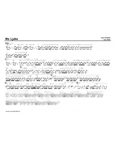 Ma Ljuba 1 Trommelnoten / Woodtli Cyrill