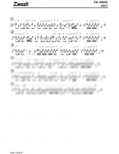 Zwasli 1 Trommelnoten / Künzle Jan