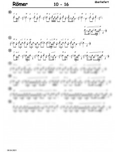 Römer 1 Trommelnoten / Überliefert 2