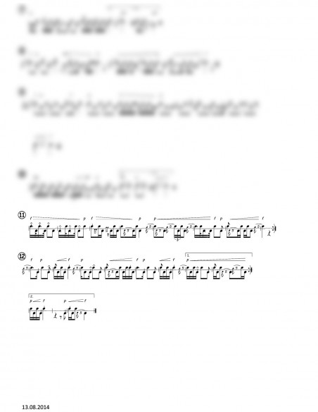 Halbmond, dr / 1 Partitur /  Trommel und Pfeifernoten / B. Freiermuth & C. Müller & R. Leuenberger  & Halbmond Clique