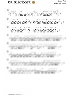 Wikinger, dr / 1 Trommelnoten / Frei Andy