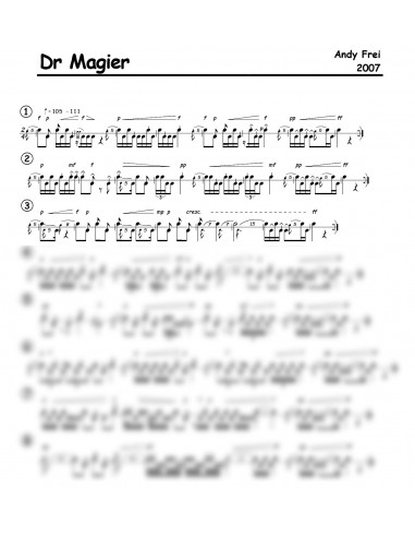 Magier, dr / 1 Trommelnoten / Frei Andy