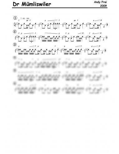 Mümliswiler, dr / 1 Trommelnoten / Frei Andy