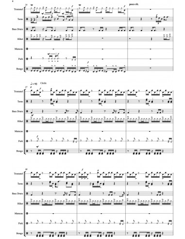 Madre Tierra 1 / Partitur inkl. Einzelstimmen / Trommelnoten / Holliger Sascha