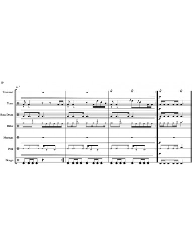 Madre Tierra 1 / Partitur inkl. Einzelstimmen / Trommelnoten / Holliger Sascha
