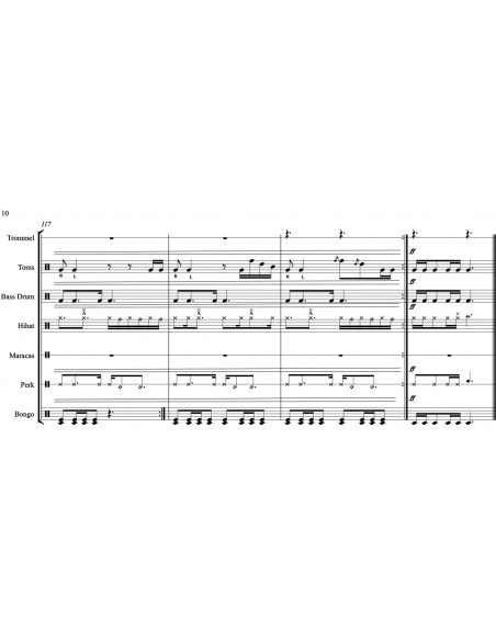 Madre Tierra 1 / Partitur inkl. Einzelstimmen / Trommelnoten / Holliger Sascha