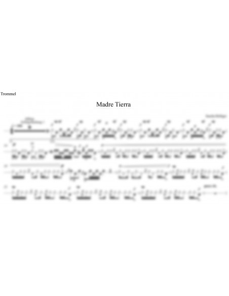 Madre Tierra 1 / Partitur inkl. Einzelstimmen / Trommelnoten / Holliger Sascha