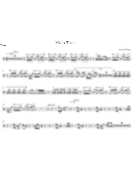 Madre Tierra 1 / Partitur inkl. Einzelstimmen / Trommelnoten / Holliger Sascha