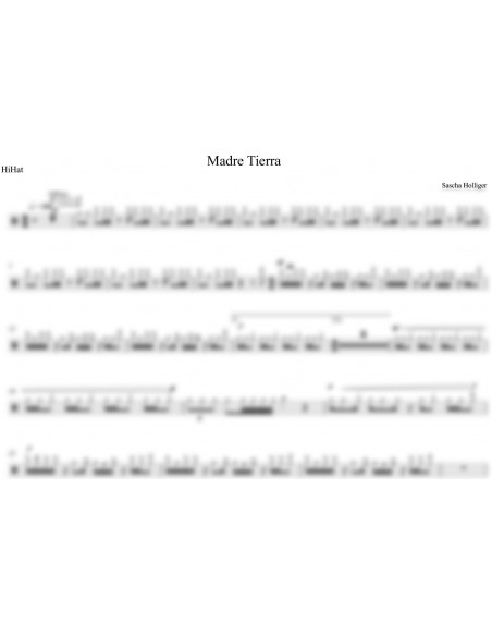 Madre Tierra 1 / Partitur inkl. Einzelstimmen / Trommelnoten / Holliger Sascha