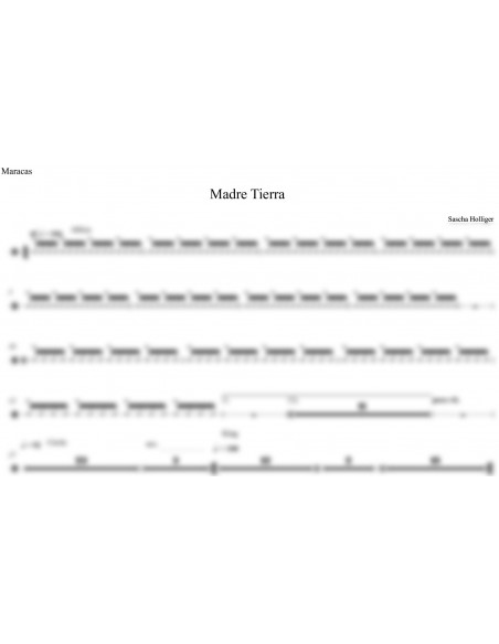 Madre Tierra 1 / Partitur inkl. Einzelstimmen / Trommelnoten / Holliger Sascha