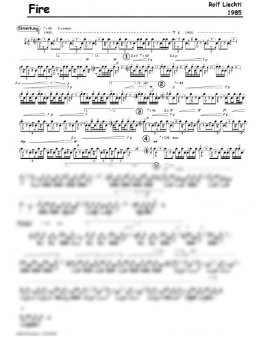 Fire 1 Trommelnoten / Liechti Rolf