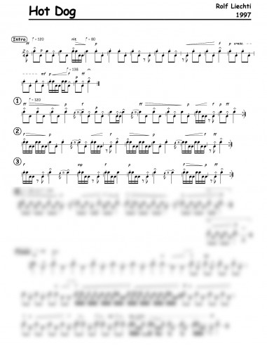 Hot Dog 1 Trommelnoten / Liechti Rolf