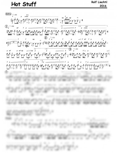 Hot Stuff 1 Trommelnoten / Liechti Rolf