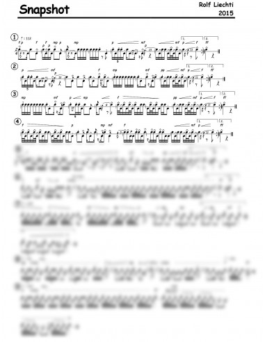 Snapshot 1 Trommelnoten / Liechti Rolf
