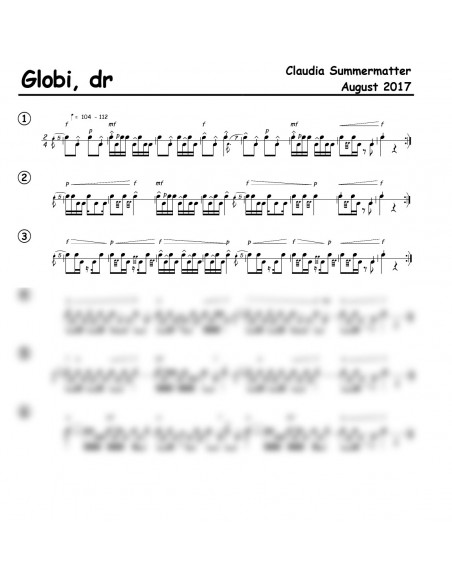 Globi, dr / 1 Trommelnoten / Summermatter Claudia
