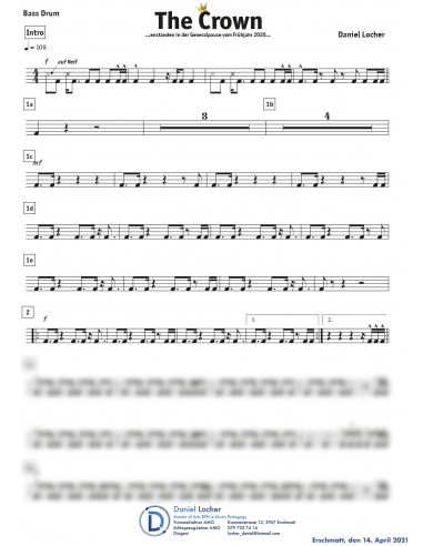 Crown, the / Partitur inkl. Einzelstimmen / Locher Daniel