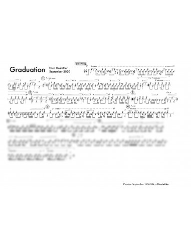 Graduation 1 Trommelnoten / Hostettler Nico