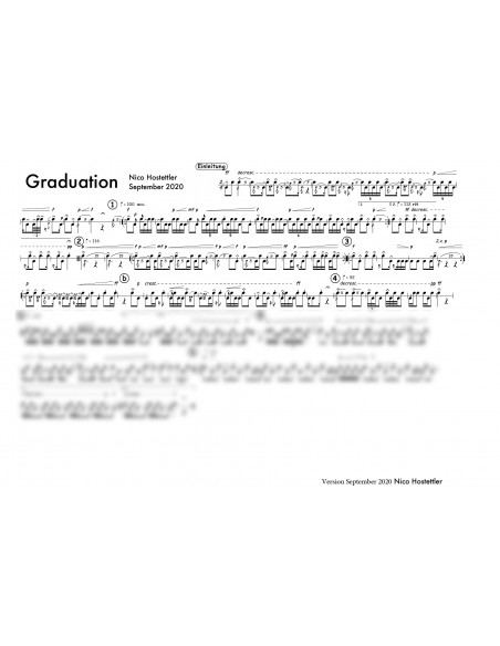 Graduation 1 Trommelnoten / Hostettler Nico