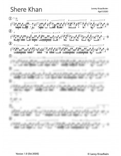 Shere Khan 1 Trommelnoten / Krautheim Lenny