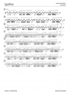 Spitfire 1 Trommelnoten / Krautheim Lenny