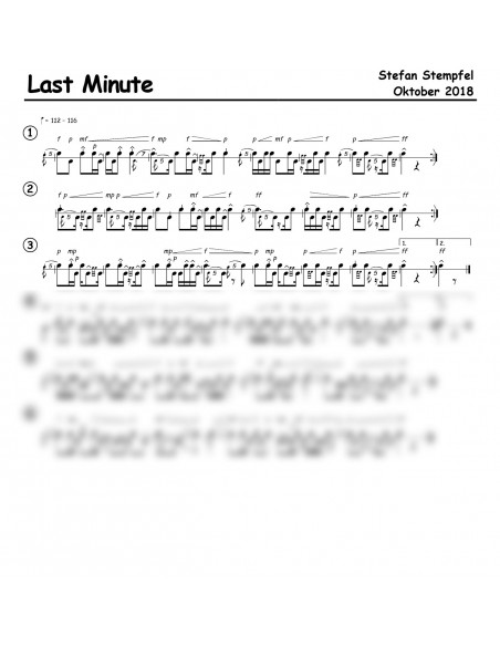 Last Minute 1 Trommelnoten / Stempfel Stefan