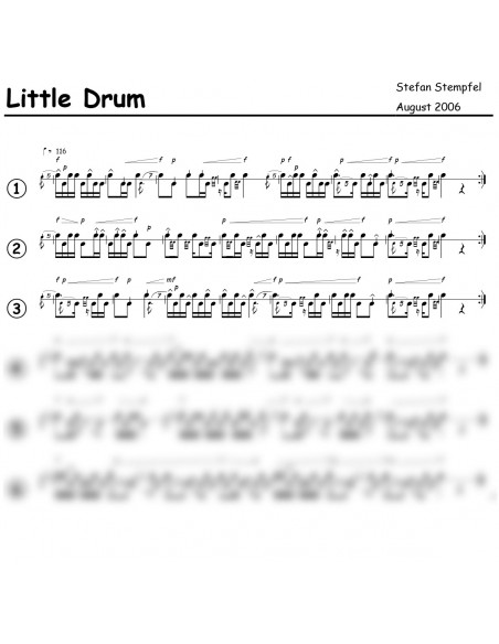 Little Drum 1 Trommelnoten / Stempfel Stefan
