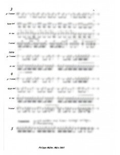 Drumfire 1 / Partitur Trommelnoten / Müller Philippe 2