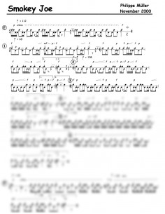 Smokey Joe 1 Trommelnoten / Müller Philippe
