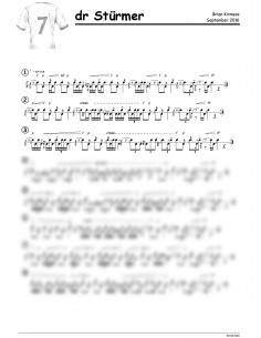 Stürmer, dr / 1 Trommelnoten / Kirmess Brian