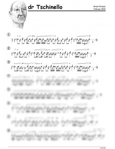 Tschinello 1 Trommelnoten / Kirmess Brian