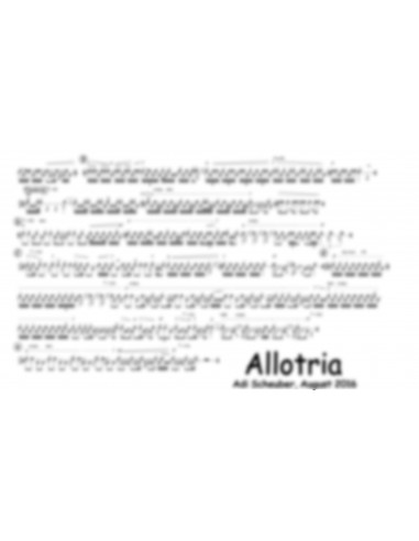Allotria 1 Trommelnoten / Scheuber Adrian