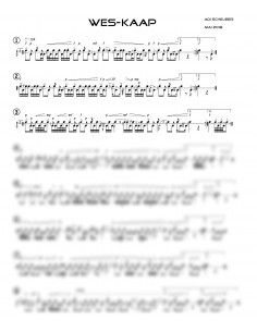 Wes-Kaap 1 Trommelnoten / Scheuber Adrian