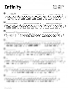 Infinity 1 Trommelnoten / Schnydrig Enrico