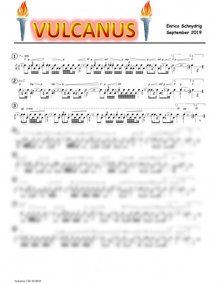 Vulcanus 1 Trommelnoten / Schnydrig Enrico