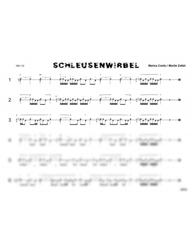 Schleusenwirbel 1 Trommelnoten / Zollet Martin