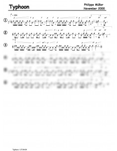 Typhoon 1 Trommelnoten / Müller Philippe