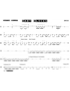 Baby Blocks 1 / Einzelstimmen Trommelnoten / Zollet Martin