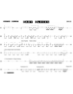 Baby Blocks 1 / Einzelstimmen Trommelnoten / Zollet Martin 2