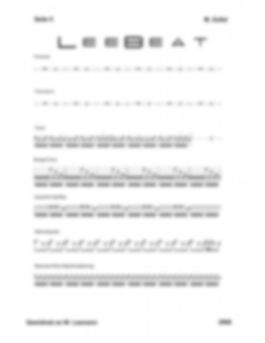 LeeBeat 1 / Partitur inkl. Einzelstimmen / Trommelnoten / Zollet Martin