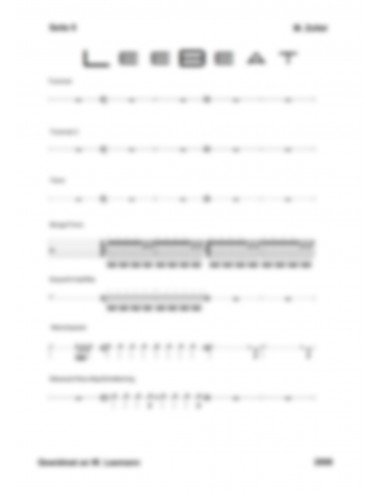 LeeBeat 1 / Partitur inkl. Einzelstimmen / Trommelnoten / Zollet Martin