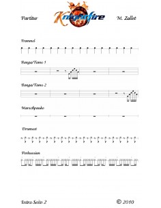Knightfire 1 / Partitur inkl. Einzelstimmen mit 78 Seiten / Trommelnoten / Zollet Martin 2