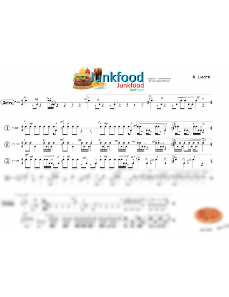 Junkfood 1 Trommelnoten / Liechti Rolf