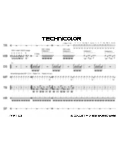 Technicolor 1 / Partitur inkl. Einzelstimmen / Trommelnoten / Zollet Martin