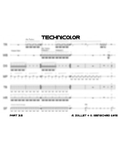 Technicolor 1 / Partitur inkl. Einzelstimmen / Trommelnoten / Zollet Martin