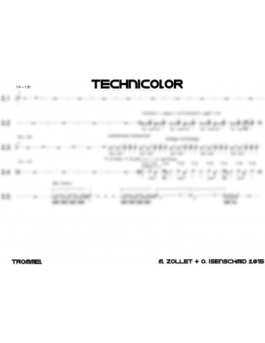 Technicolor 1 / Partitur inkl. Einzelstimmen / Trommelnoten / Zollet Martin