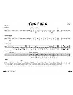 Tortuga 1 / Partitur inkl. Einzelstimmen / Trommelnoten / Zollet Martin
