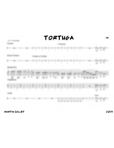 Tortuga 1 / Partitur inkl. Einzelstimmen / Trommelnoten / Zollet Martin