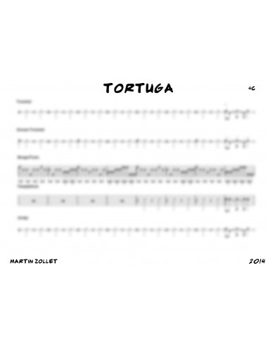 Tortuga 1 / Partitur inkl. Einzelstimmen / Trommelnoten / Zollet Martin
