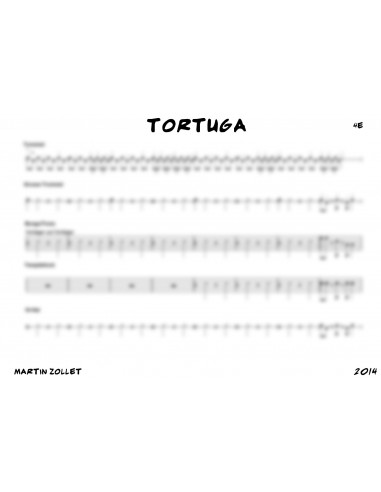 Tortuga 1 / Partitur inkl. Einzelstimmen / Trommelnoten / Zollet Martin