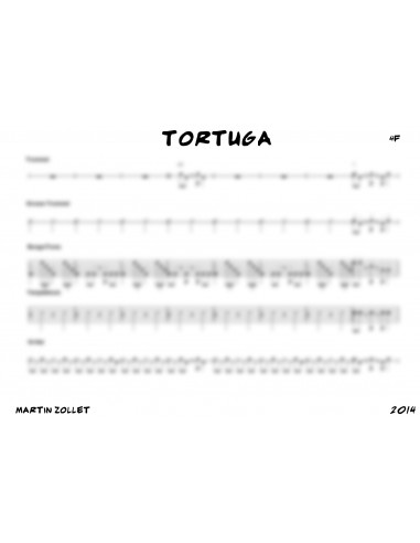 Tortuga 1 / Partitur inkl. Einzelstimmen / Trommelnoten / Zollet Martin